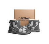 EVERAU® UGG Boots Sheepskin Wool Grey Floral Print Mini Classic Suede EU41 - UGG EXPRESS