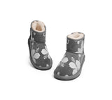 EVERAU® UGG Boots Sheepskin Wool Grey Floral Print Mini Classic Suede EU41 - UGG EXPRESS