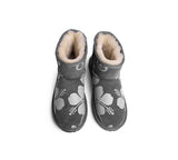 EVERAU® UGG Boots Sheepskin Wool Grey Floral Print Mini Classic Suede EU41 - UGG EXPRESS