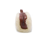 Women Sheepskin Wool Fluffy Small Zip Camera Pouch - UGG EXPRESS