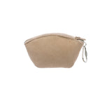 Sheepskin Wool Coin Zip Purse With Key Ring