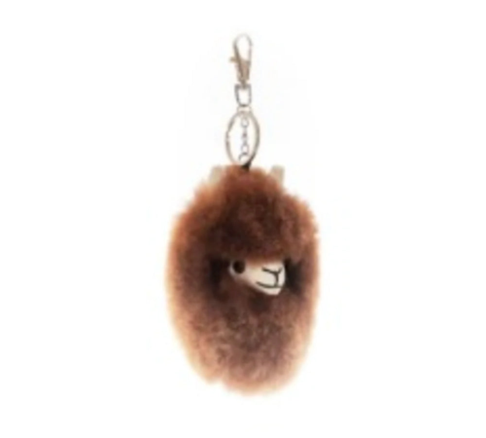 Auskin® Alpaca Huacaya Key Ring Head Snap Hook Auskin