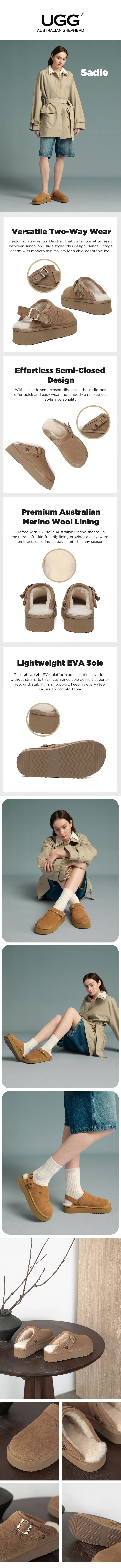 AUSTRALIAN SHEPHERD® UGG Slippers Platform Sadie