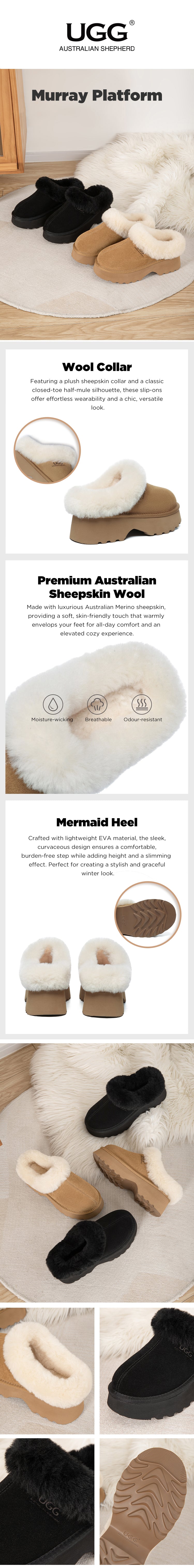 AUSTRALIAN SHEPHERD® UGG Slippers Platform Murray