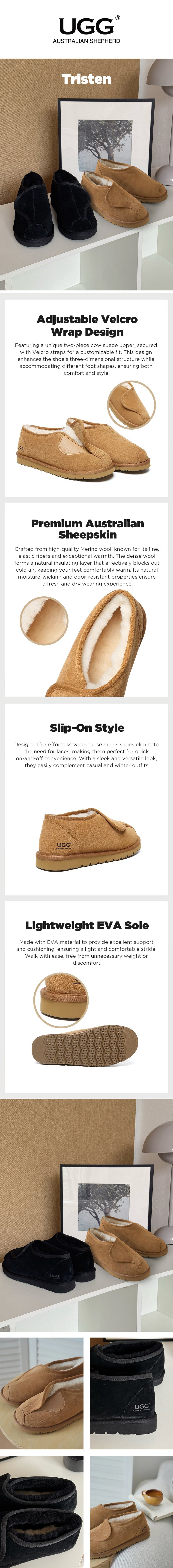 AUSTRALIAN SHEPHERD® UGG Slippers  Adjustable Tristen