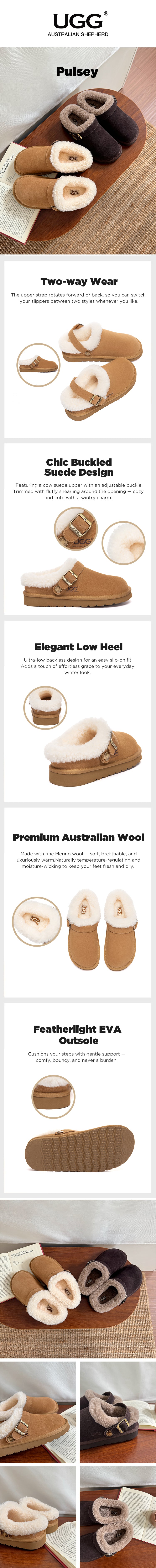 AUSTRALIAN SHEPHERD® UGG Slippers Clogs Pulsey