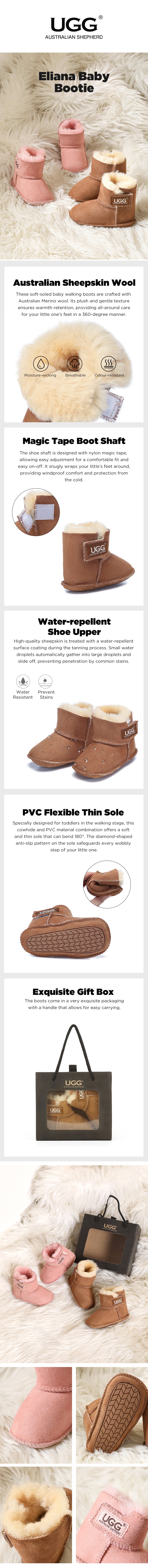 AUSTRALIAN SHEPHERD® Baby Bootie Gift Set Eliana