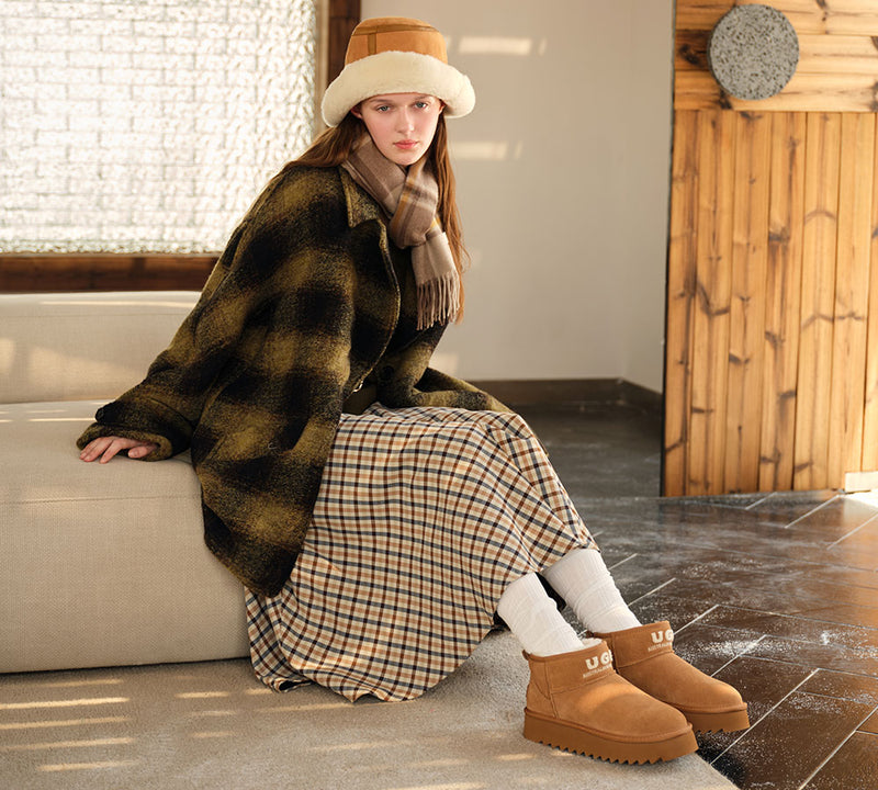 AUSTRALIAN SHEPHERD® UGG Boots Sheepskin Wool Ankle Platform Helia UGG AUSTRALIAN SHEPHERD