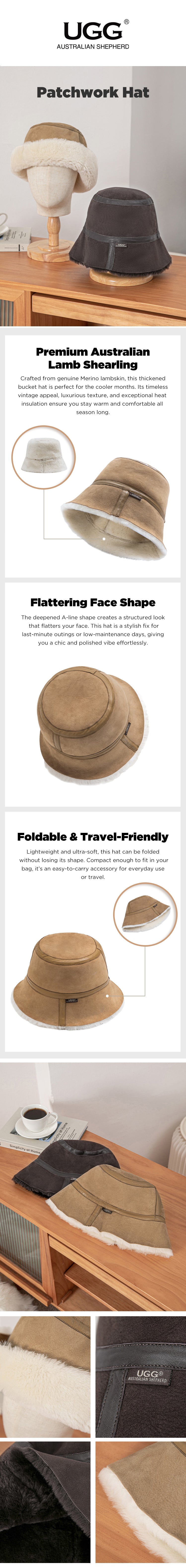 AUSTRALIAN SHEPHERD® Bucket Patchwork Hat