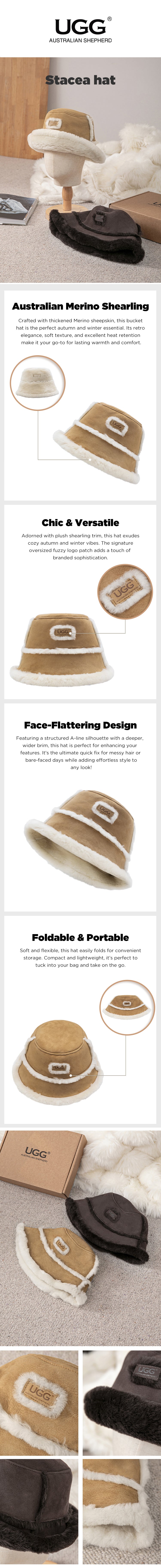 AUSTRALIAN SHEPHERD® Fluffy Bucket Hat Stacea
