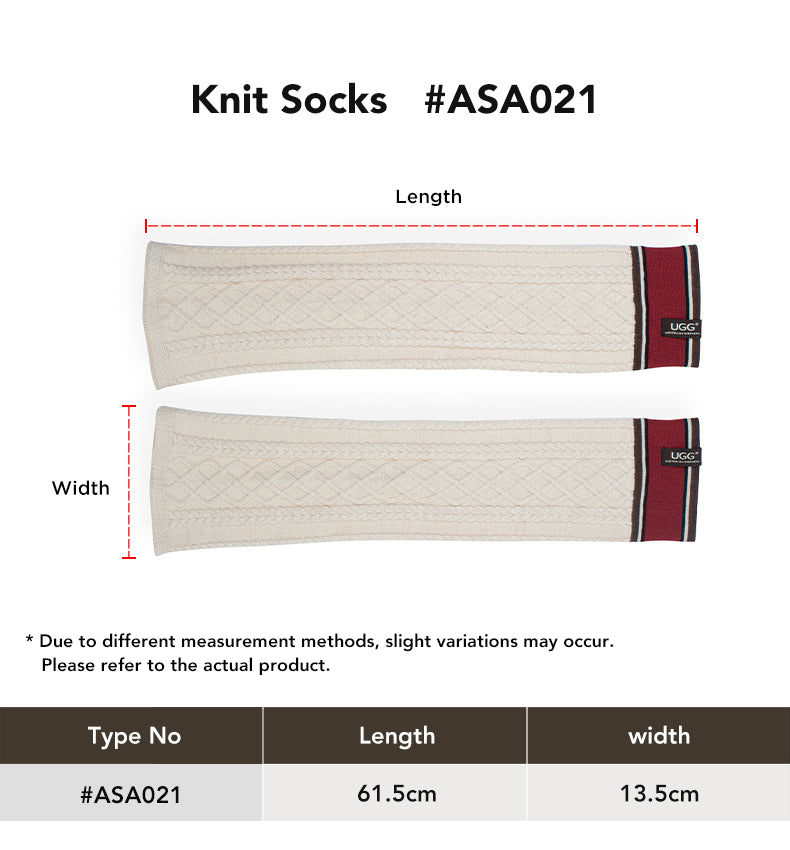 AUSTRALIAN SHEPHERD® Women Leg Warmer Socks size chart
