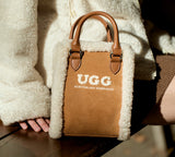 AUSTRALIAN SHEPHERD® Women Fluffy Wool Adjustable Strap Over Shoulder Charlie Bag UGG AUSTRALIAN SHEPHERD