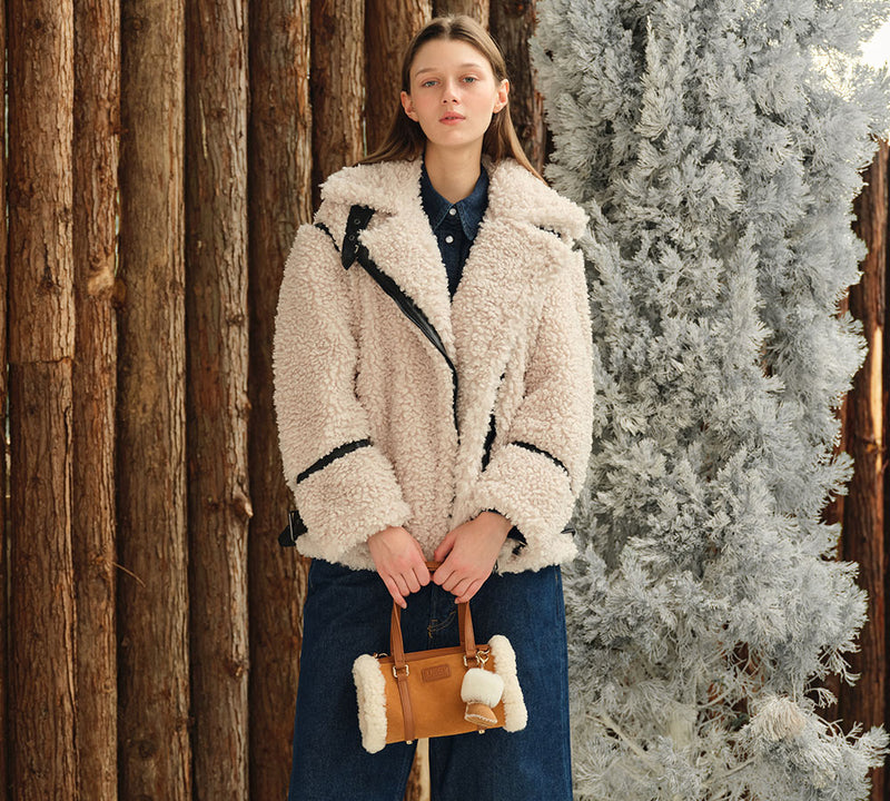 AUSTRALIAN SHEPHERD® Women Hand Carry Adjustable Strap Over Shoulder Zip Quiana Bag UGG AUSTRALIAN SHEPHERD