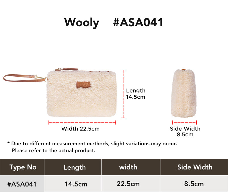 AUSTRALIAN SHEPHERD® Wool Pouch Wooly size chart