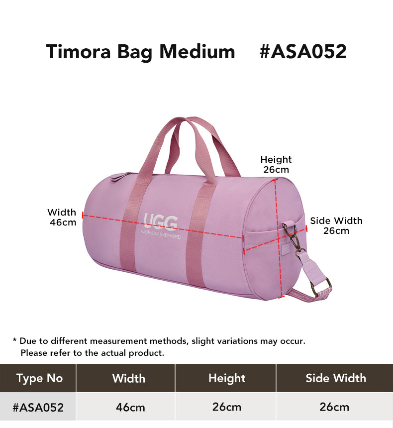 AUSTRALIAN SHEPHERD® Medium Canvas Travel Bag Timora size chart