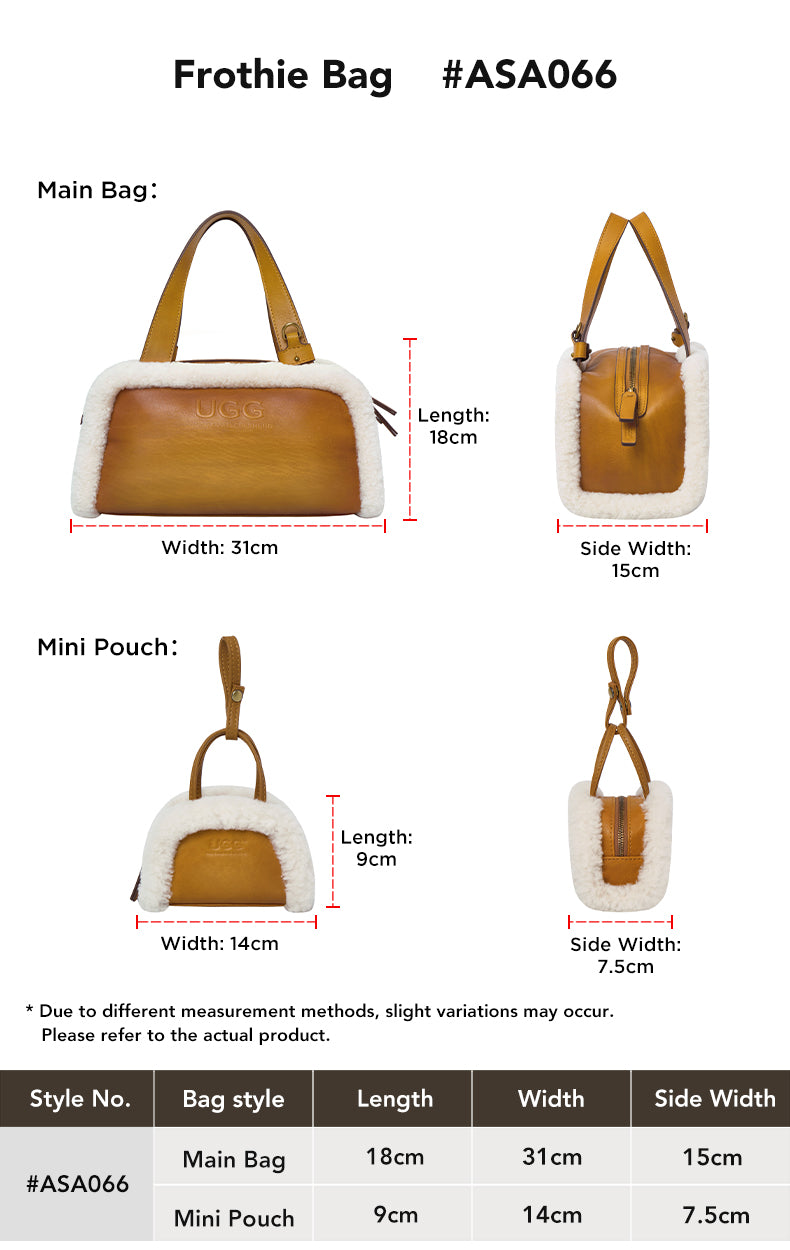 AUSTRALIAN SHEPHERD® Barrel Bag Frothie size chart