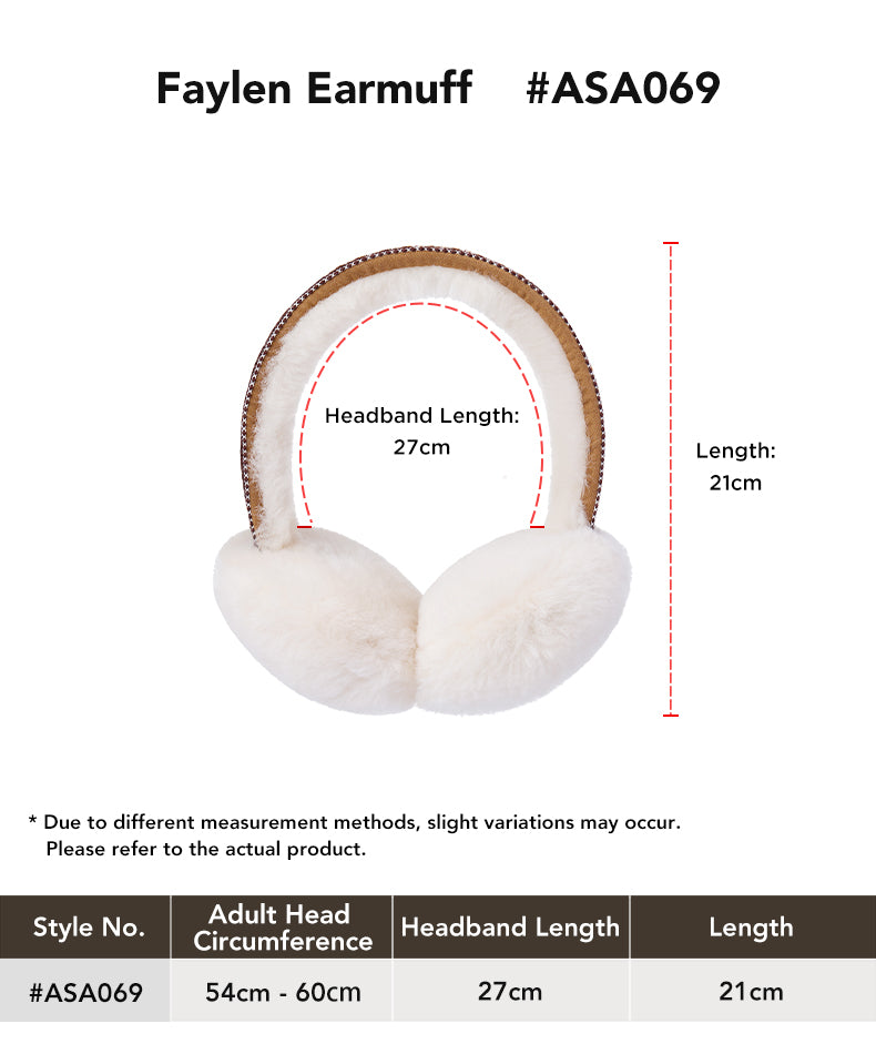 AUSTRALIAN SHEPHERD® UGG Earmuffs Faylen size chart
