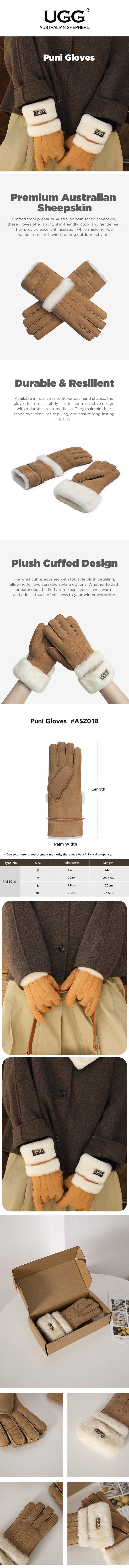 AUSTRALIAN SHEPHERD® Sheepskin Wool Gloves Puni