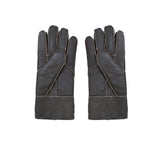 AUSTRALIAN SHEPHERD® Leather Fluffy Sheepskin Wool Stitching Gloves - UGG EXPRESS