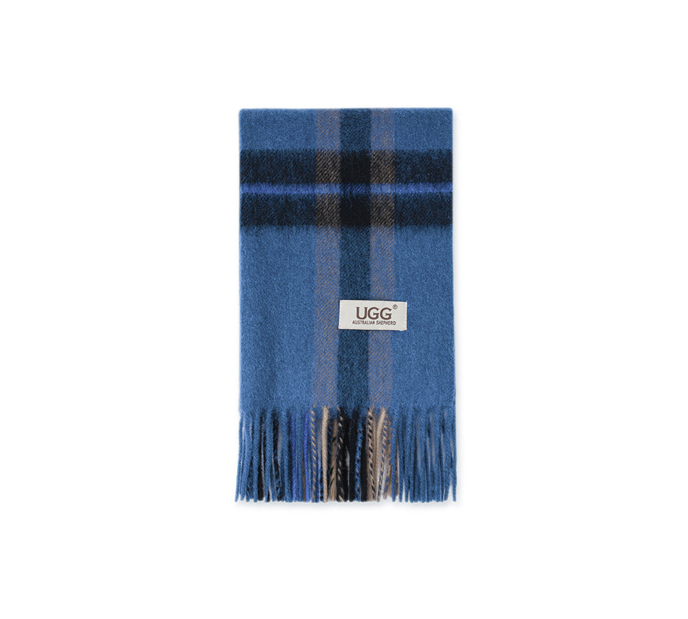 AUSTRALIAN SHEPHERD® 100% Wool Check Solara Scarf UGG AUSTRALIAN SHEPHERD