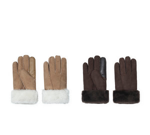 EVERAU® Fluffy  Adjustable Strap Buckle Gloves Shea