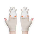 EVERAU® Fingerless Ultra Plush Knit Bearling Gloves