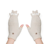 EVERAU® Fingerless Ultra Plush Knit Bearling Gloves