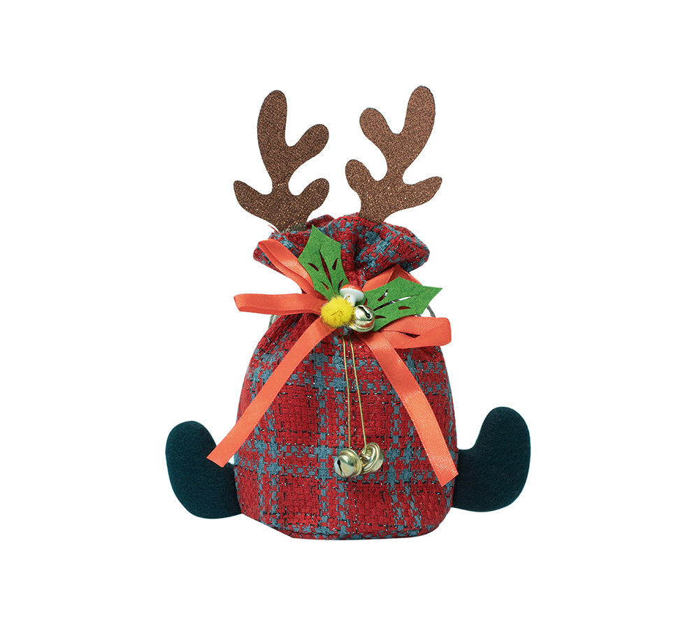 EVERAU® Festive Holiday Pouch Reindeer Christmas Gift Bag EVERAU