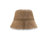 AUSTRALIAN SHEPHERD® Fluffy Sheepskin Wool Bucket Patchwork Hat