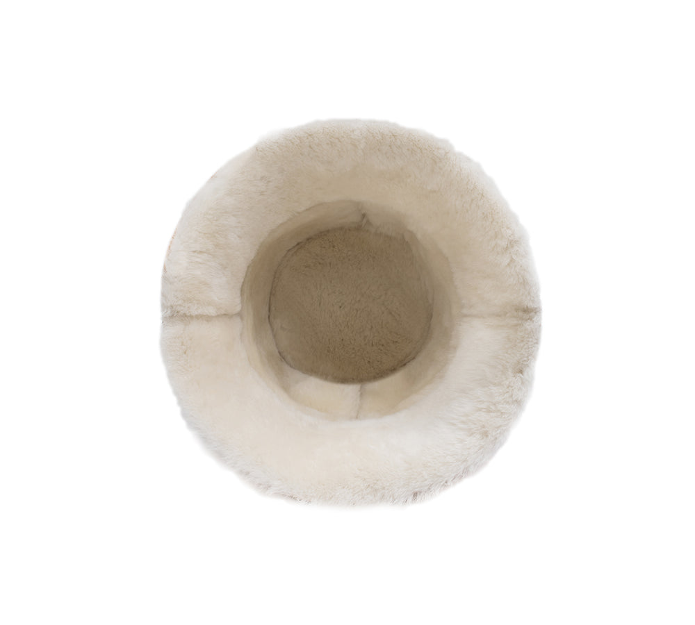 AUSTRALIAN SHEPHERD® Fluffy Bucket Patchwork Hat