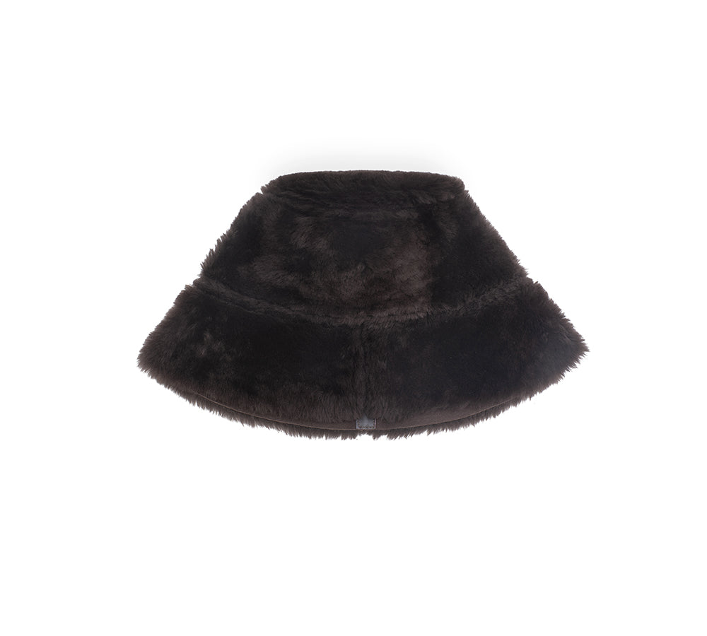 AUSTRALIAN SHEPHERD® Fluffy Bucket Patchwork Hat