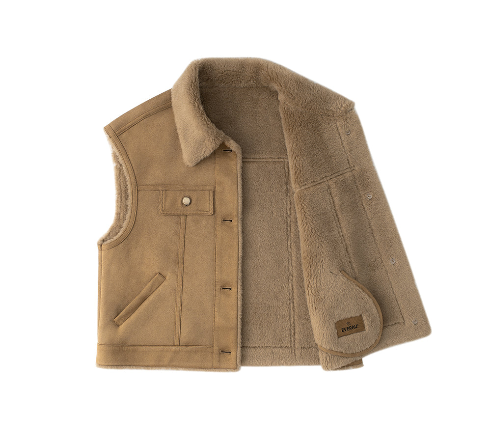 EVERAU® Fluffy Sleeveless Vest Warda