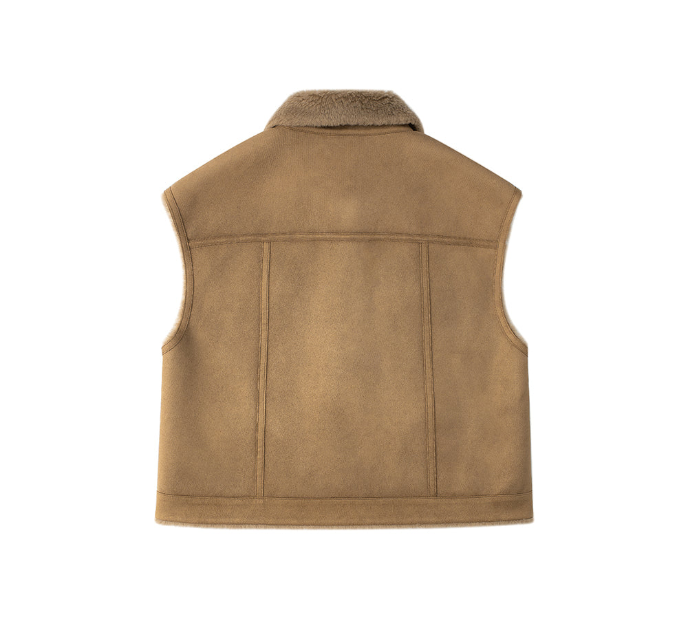 EVERAU® Fluffy Sleeveless Vest Warda