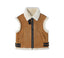 EVERAU® Fluffy Sheepskin Wool Zip Sleeveless Vest Dale