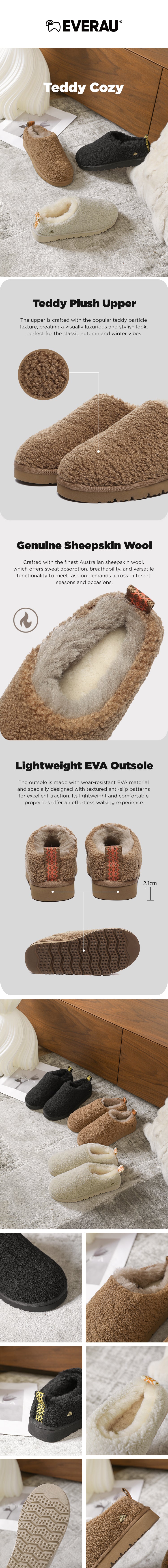 EVERAU® UGG Slippers Teddycozy