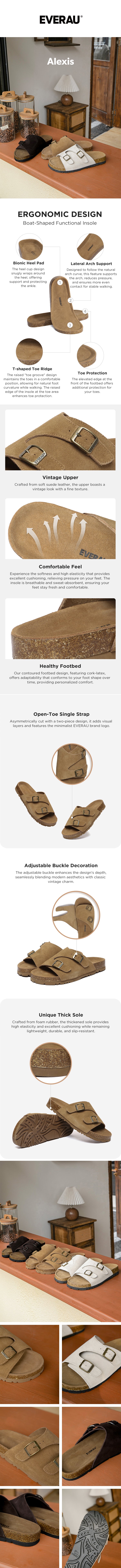 EVERAU® Unisex Slides Alexis