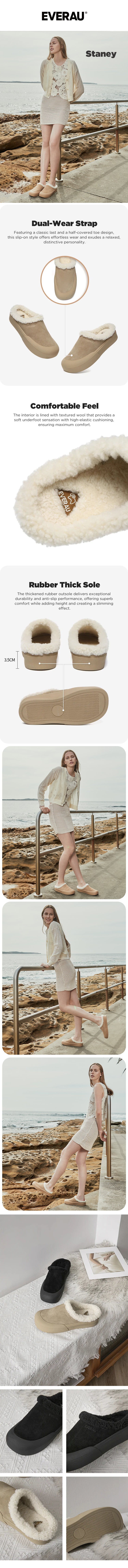 EVERAU® UGG Clogs Women Staney