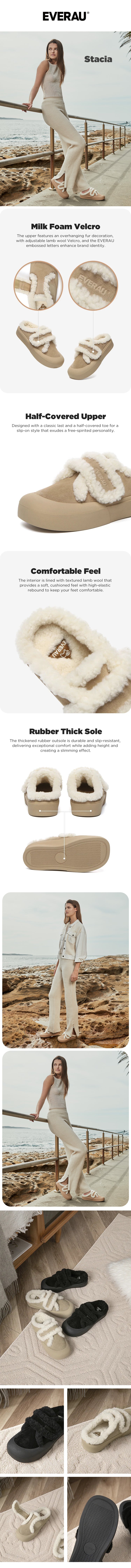 EVERAU® UGG Clogs Women Stacia