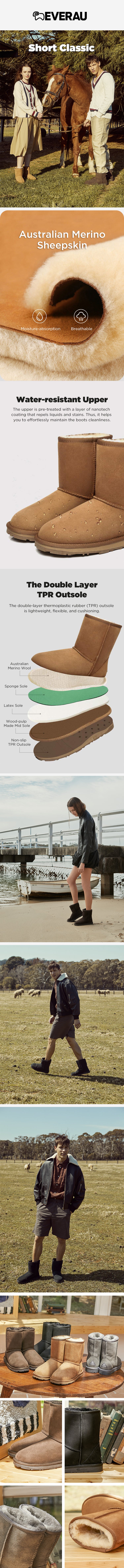 EVERAU® UGG Boots Unisex Short Classic
