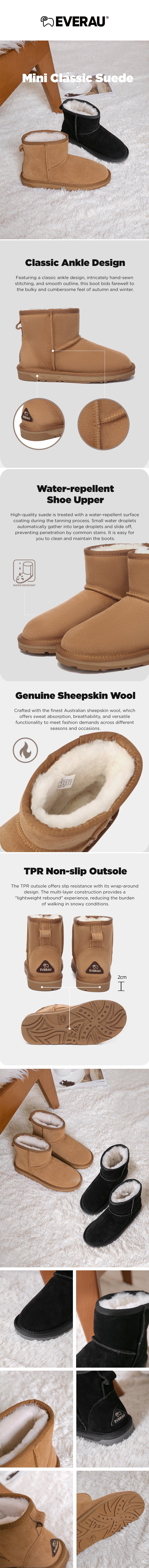 EVERAU® UGG Boots Unisex Mini Classic Suede