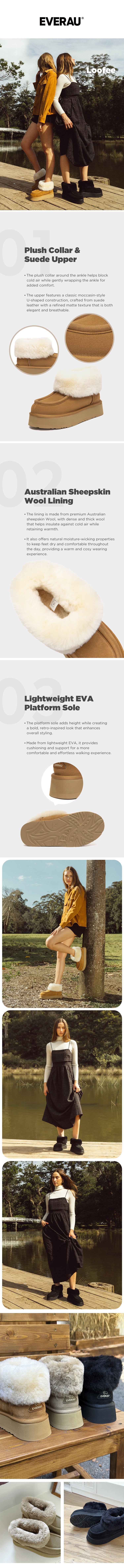 EVERAU® UGG Boots Women Loofee