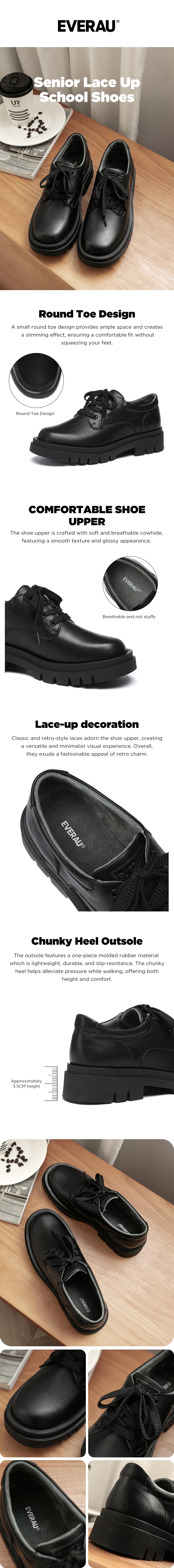 EVERAU® Senior Large School Shoes