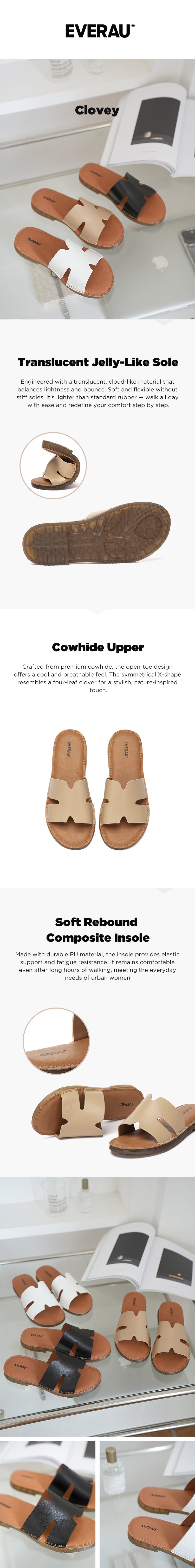 EVERAU® Women Slides Clovey