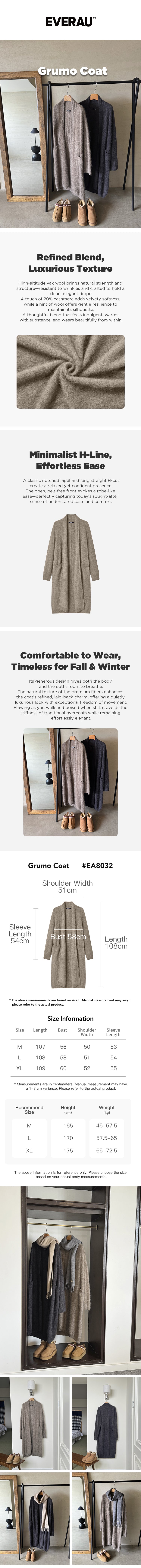 EVERAU® Yak Wool Cashmere Blend Cardigan Grumo