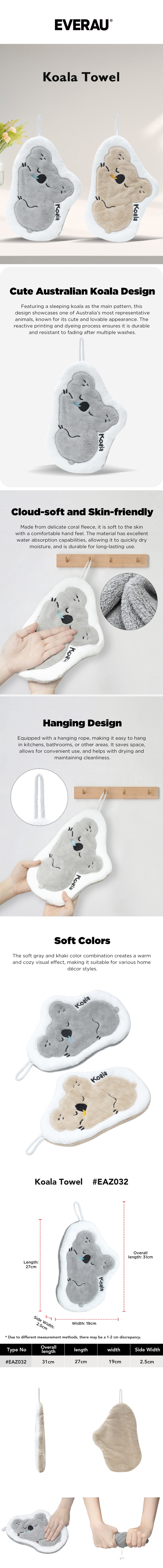 EVERAU® Koala Hand Towel