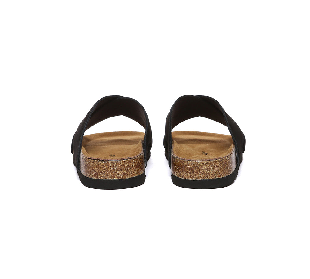 EVERAU® Women Slides Leather Crossover Croia