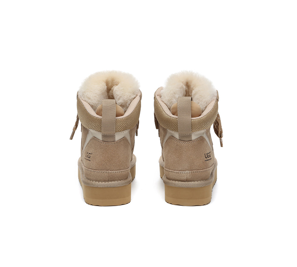 AUSTRALIAN SHEPHERD® UGG Boots Unisex Lace Up Ankle Platform Samir UGG AUSTRALIAN SHEPHERD