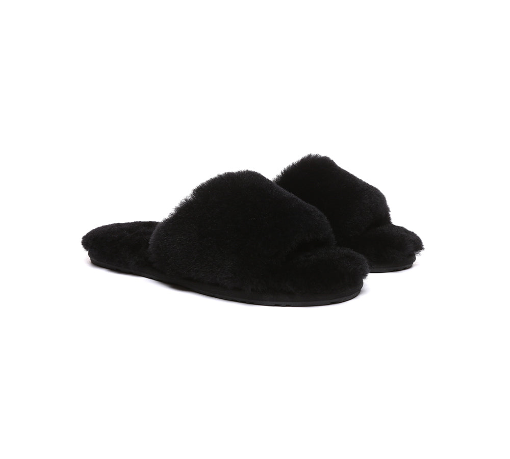 EVERAU® UGG Women Fluffy Slides Nala