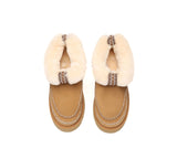 AUSTRALIAN SHEPHERD® UGG Boots Women Sheepskin Wool Collar Ankle Platform Mini Santana UGG AUSTRALIAN SHEPHERD