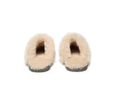 EVERAU® UGG Slippers Sheepskin Wool Suede Scuff Rosa - UGG EXPRESS